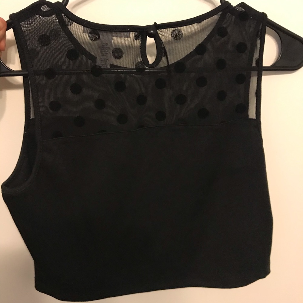 Black crop top